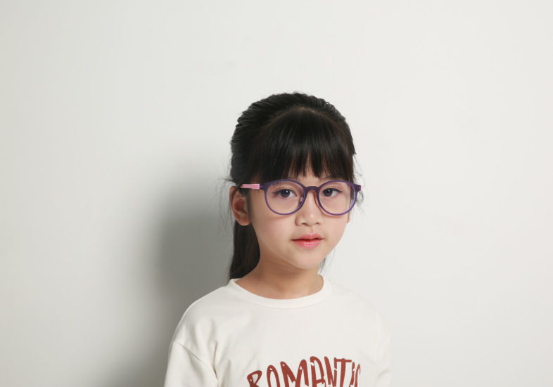 新款防藍光可愛潮流平光眼鏡兒童電腦框架TR鏡硅膠鼻托2103