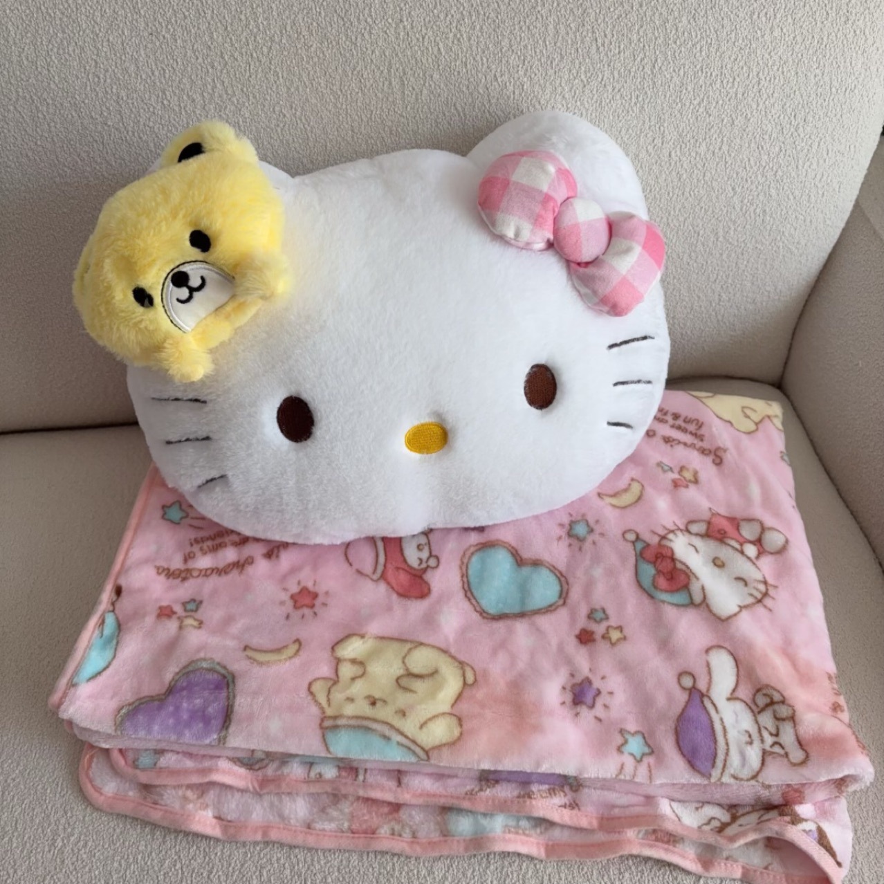 곰베개(담요 없음)