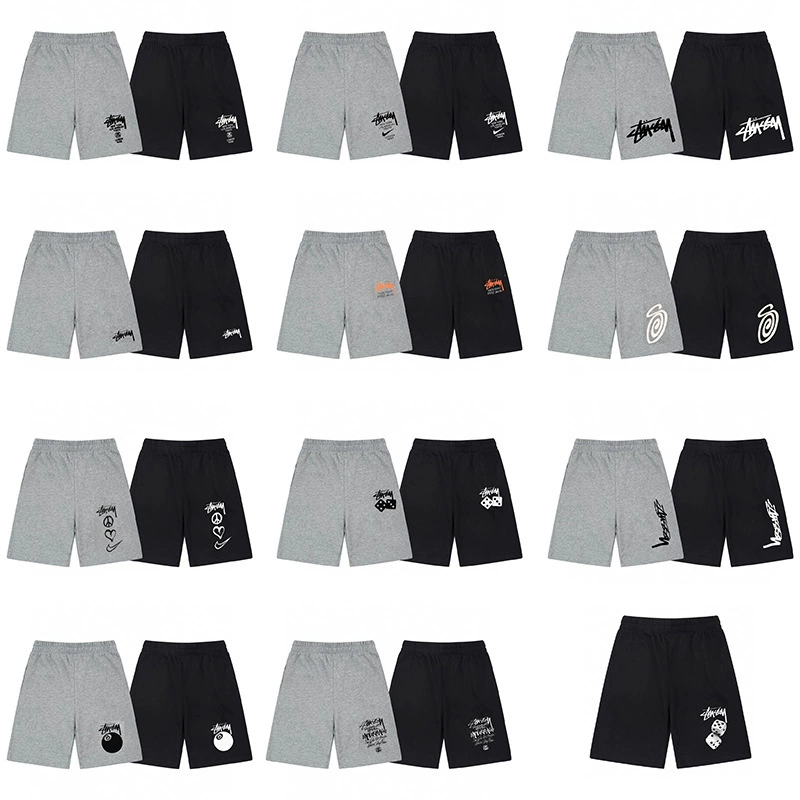 Трансграничные штаны Stutsy stussy внешней торговли буквенные принты повседневные брюки черепа сито шорты парада для мужчин и женщин