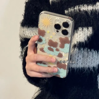 泡泡邮局社ins风可爱睡觉15熊适用苹果14promax软壳卡通iphone6