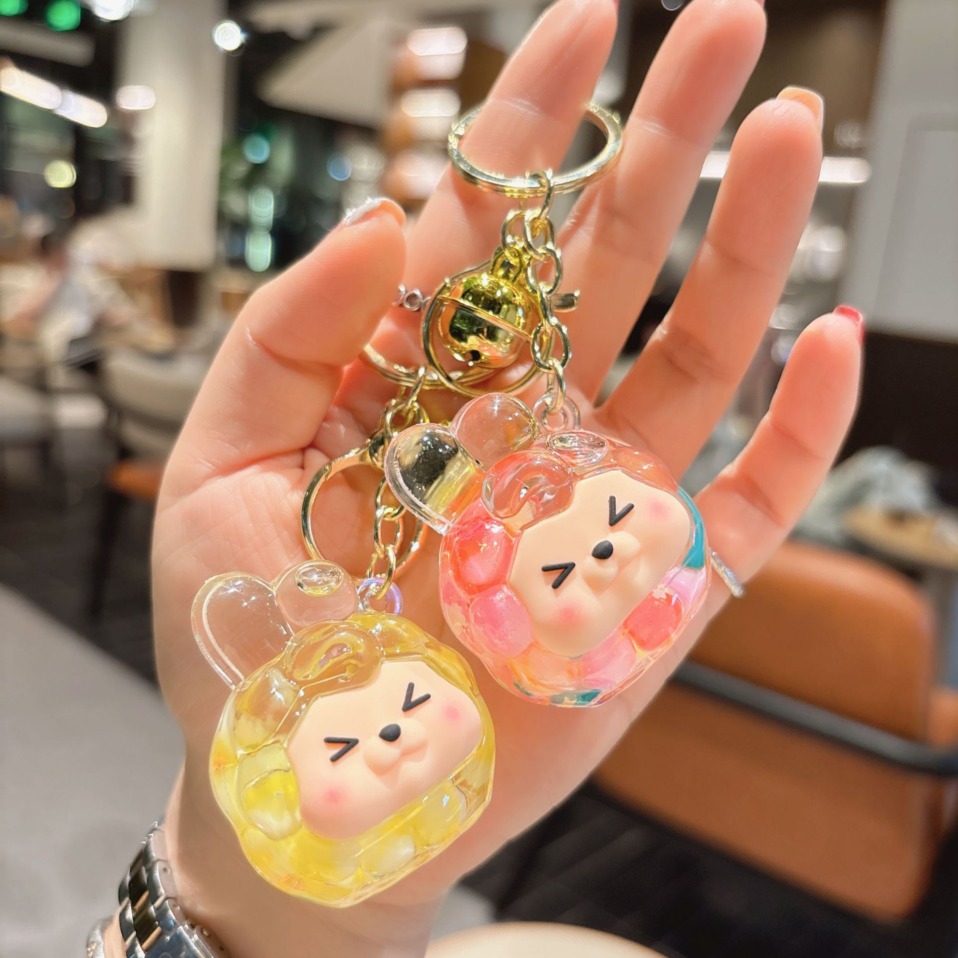 50g Weight Bag Pendant, Keychain Classification 1 Piece Quantity Festival, Shopping Occasion Acrylic Material Cartoon Character Pattern Unisex Gender Cute Style 1 Piece Cute Cartoon Character Acrylic Unisex Bag Pendant Keychain 6