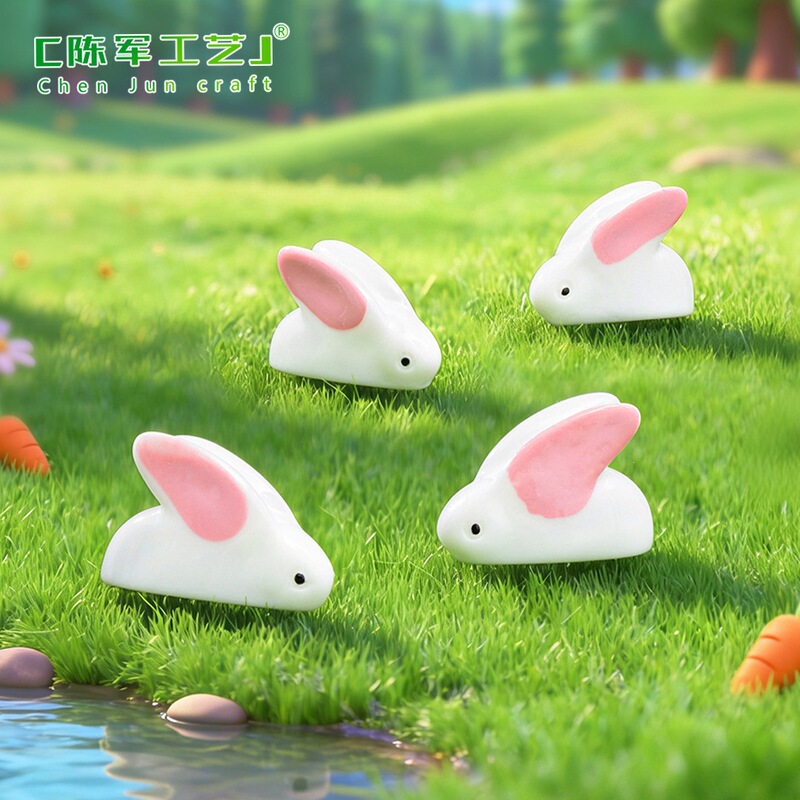 Little White Rabbit, Rabbit, Bunny, Big-Eared Rabbit, Large Size, Moss Micro-Landscape Accessories, Resin Ornaments Little White Rabbit, Rabbit, Bunny, Big-Eared Rabbit, Large Size, Moss Micro-Landscape Accessories, Resin Ornaments