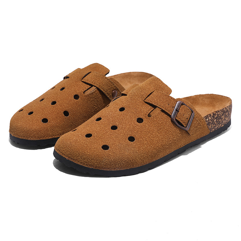 Birkenstock ハーフスリッパ メンズ 夏 お出かけ カジュアル 大きいサイズ 47 ワークサンダル オフィス 滑り止め コルクつま先サンダル|undefined