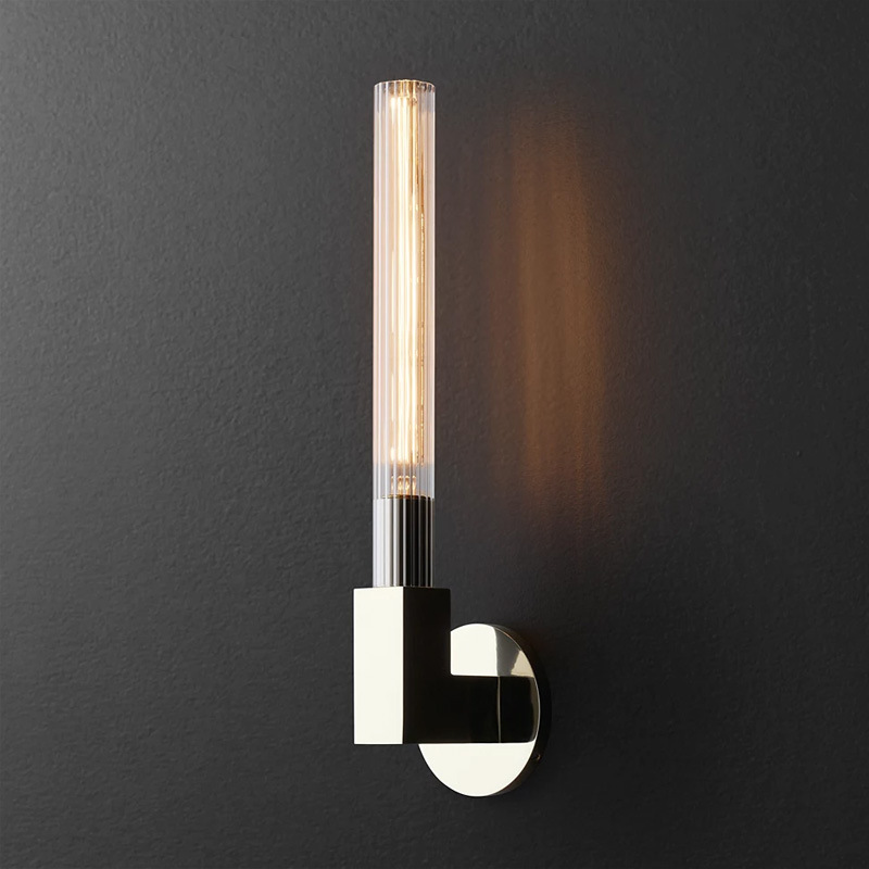 Rh Exports to North America Cannele Sconce Wall Lamp Brass Accessible Luxury Normcore Modern Bedside Background Mirror Front Wall Lamp Rh Exports to North America Cannele Sconce Wall Lamp Brass Accessible Luxury Normcore Modern Bedside Background Mirror Front Wall Lamp