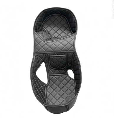 Motorcycle cushion seat compartment mat, waterproof and - honda-sh125i-black-with-black-stripes