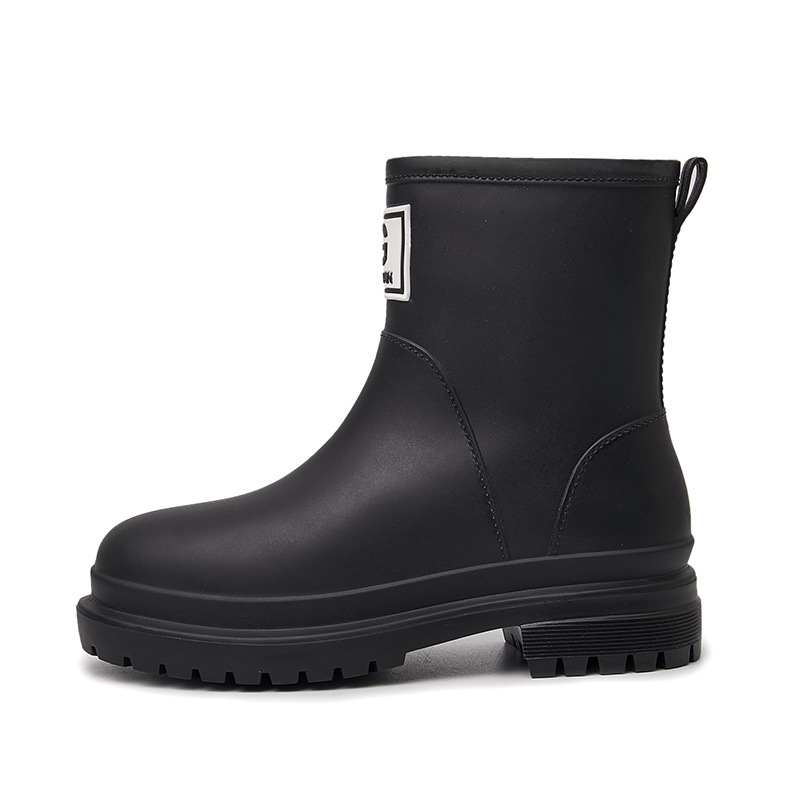 Botas de lluvia Augu Shiden para mujer, novedad de verano 2026, botines cortos de suela gruesa estilo Martin, botas de lluvia modernas para exteriores para adultos, estilo INS.