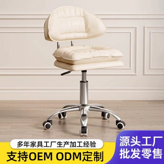 吧台椅升降旋转美甲凳简约风化妆椅家用电脑椅软包靠背椅吧台凳