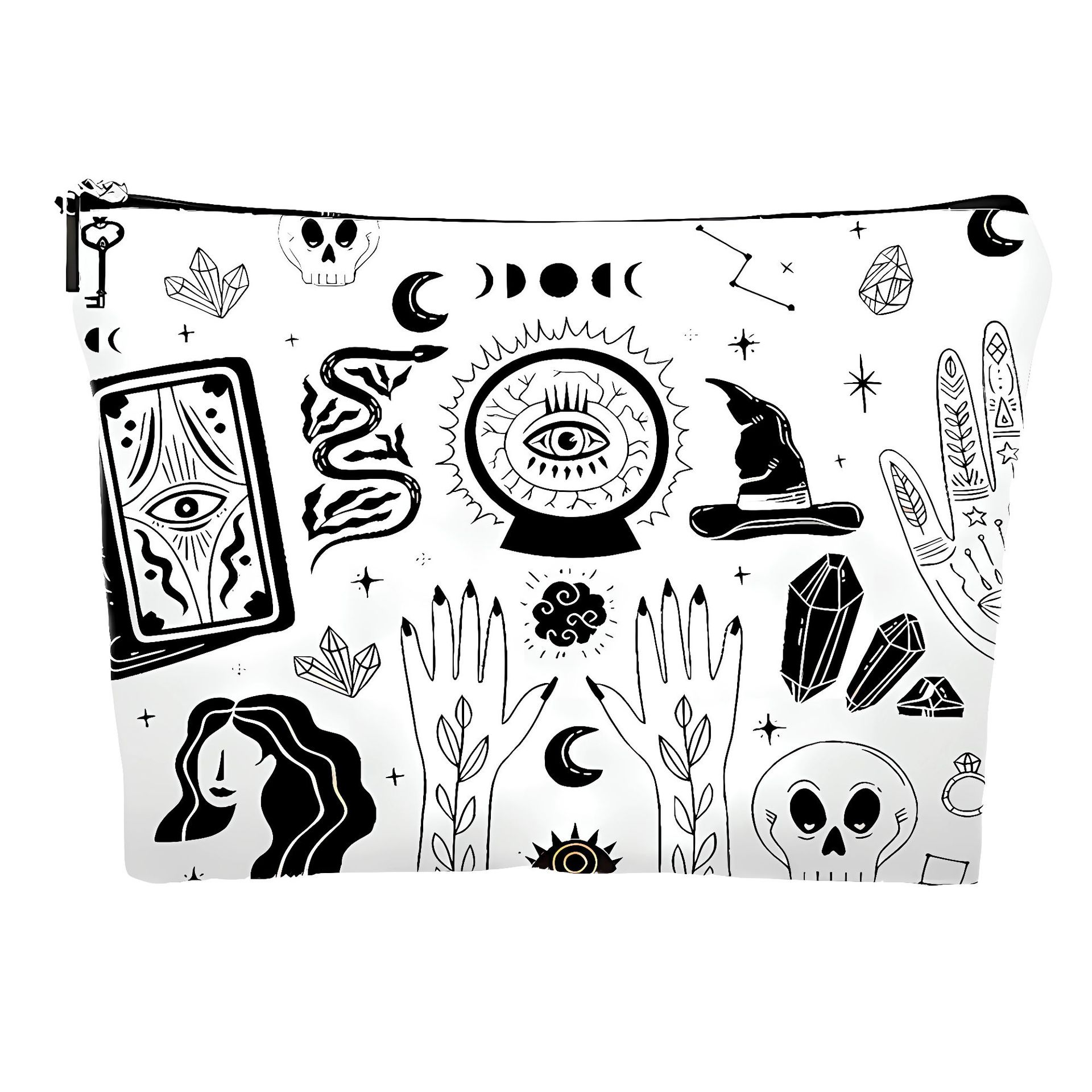 Nueva bolsa de maquillaje lino venta caliente tarot bolsa de maquillaje bohemia bolsa de mano bolsa de lavado bolsa de tela pequeña bolsa de almacenamiento