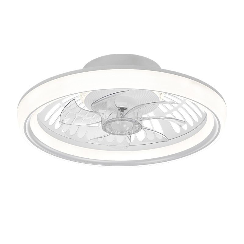 Lámpara de Techo con Ventilador de PVC y ABS, Regulable, Control por App, para Dormitorio