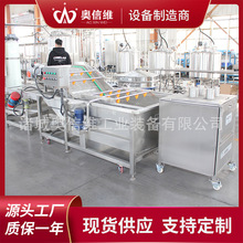 苹果醋加工生产线 大型酵素灌装设备 石榴汁榨汁生产机器