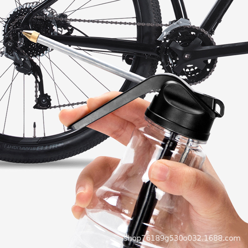 手动高压机油壶长嘴塑料壶喷壶汽车老式透明透气壶高压长嘴机油壶