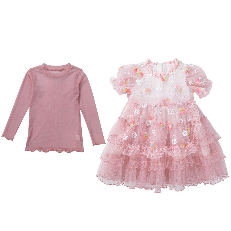 Huzhou Tongtong clothing 2022 new spring girls' dress children's treasure children's clothing Lolita princess skirt trend