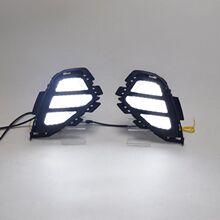 适用于19年别克威朗日行灯流光转向灯日间行车灯改装前雾灯