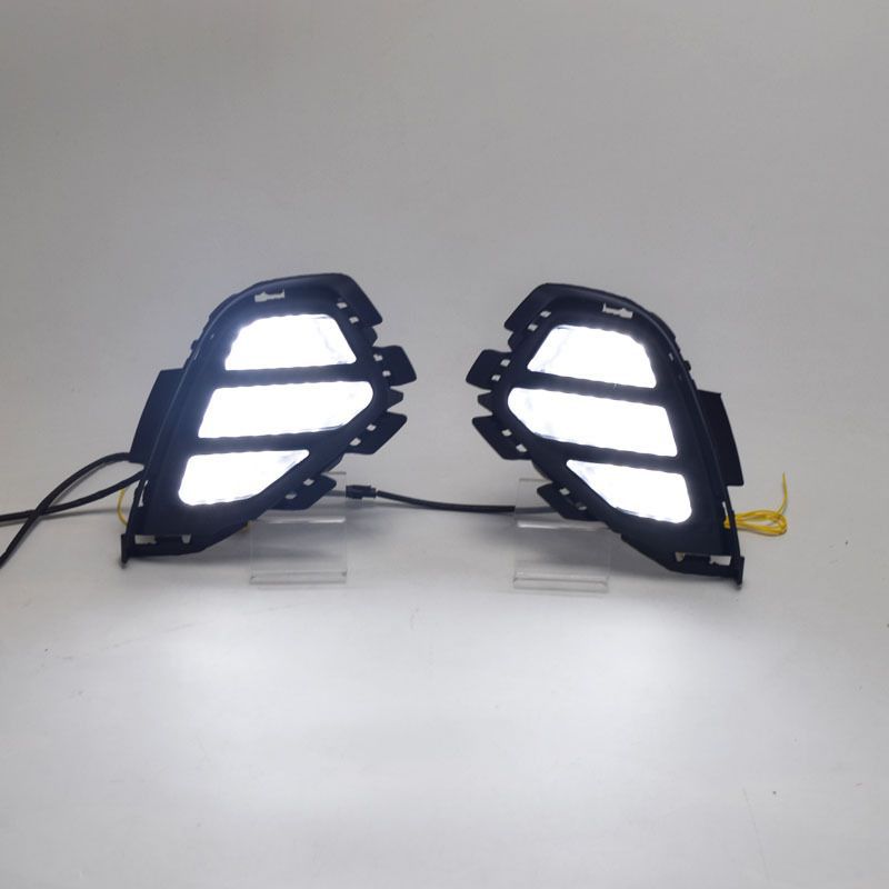 适用于19年别克威朗日行灯流光转向灯日间行车灯改装前雾灯