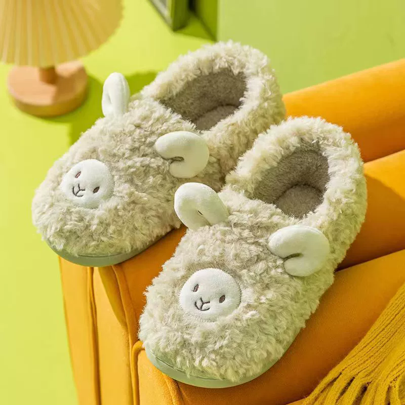 Cartoon winter slippers, for beloved, soft sole