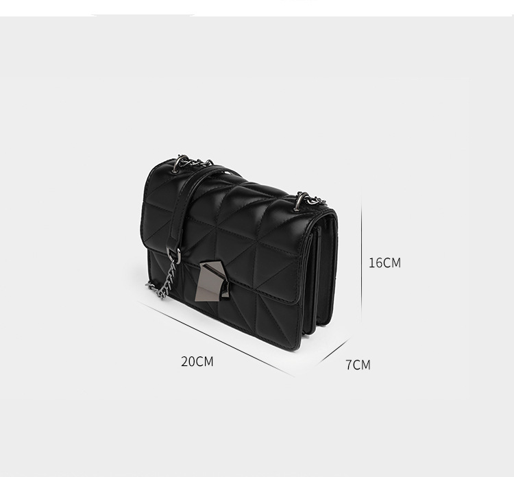 Damen echte Kette Tasche Damen Mode Schulter Messenger Bag Mini Tasche_voghion.com