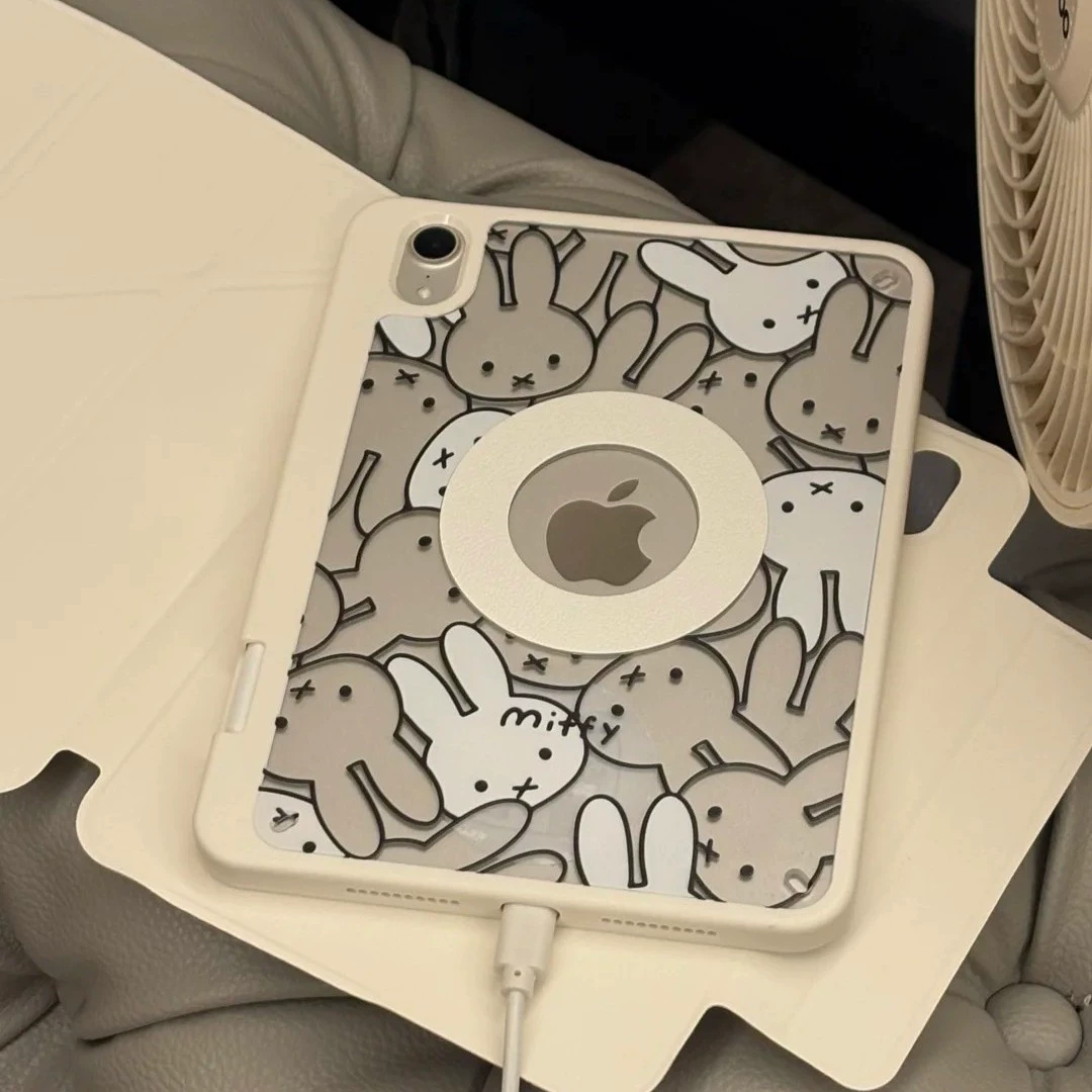 Корейский чехол-защитник для iPad Miffy Rabbit 2022, чехол для планшета с отсеком под стилус, 11-дюймовый, магнитное отделение, 10-го поколения