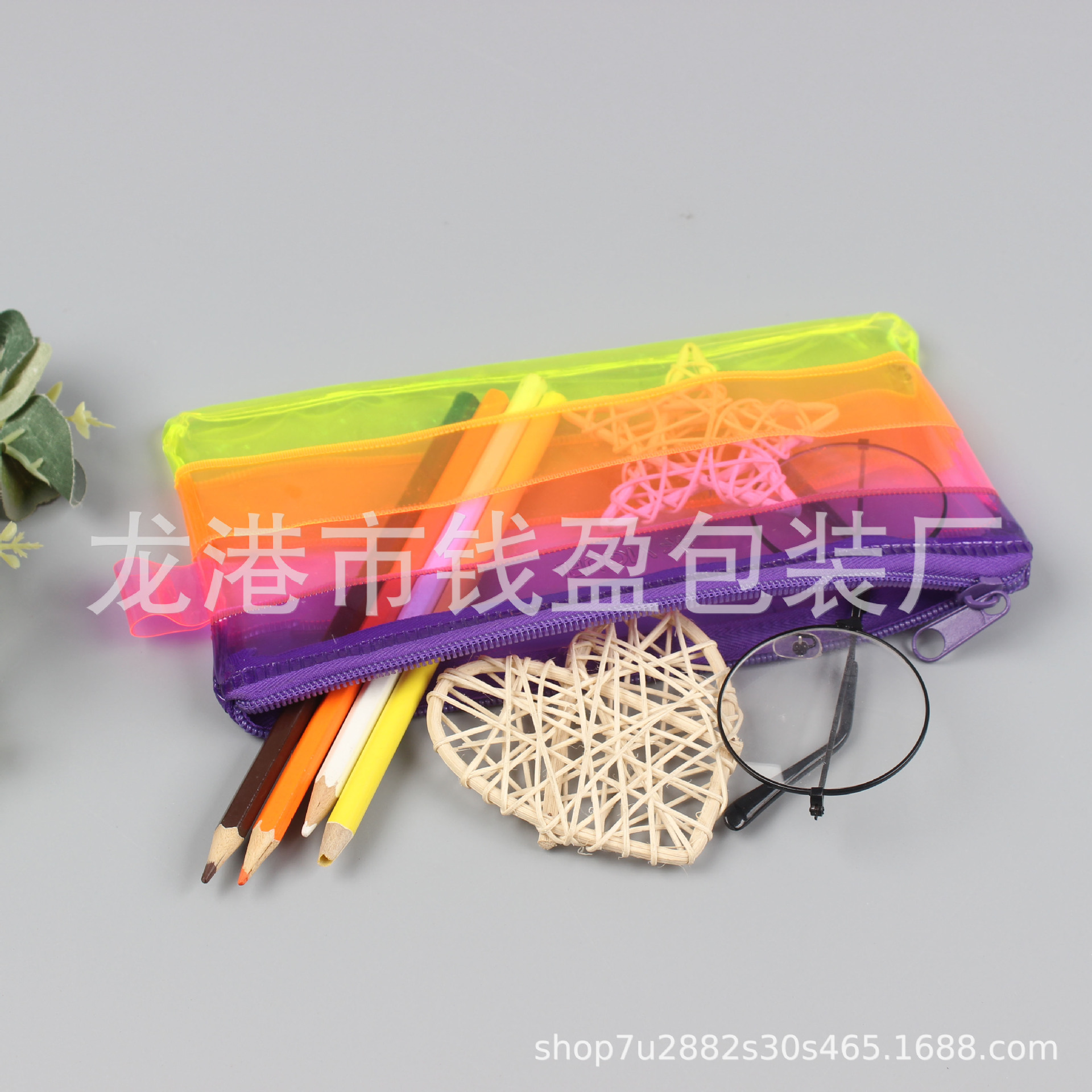 PVC手提袋透明网红塑料手挽袋奶茶喜糖礼品外卖服装袋现货定 制