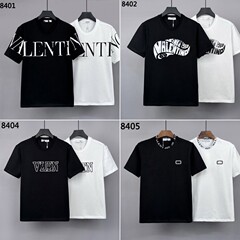 華倫微広版アルファベットプリント半袖tシャツ240グラム純綿丸襟T男性半袖上着クロスボーダー半袖T