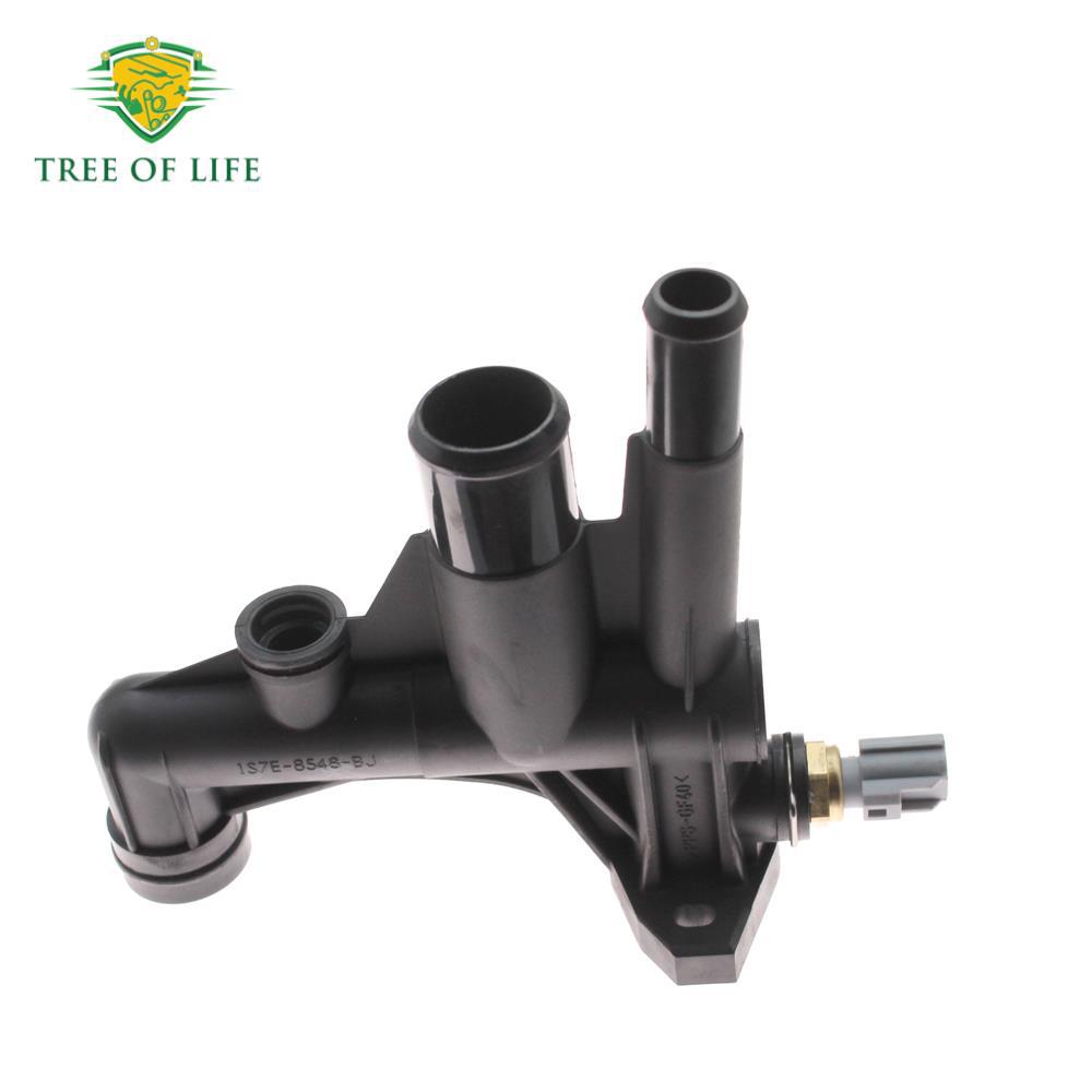 1S7E - 8548 - BJ para salida de agua de refrigeración de la carcasa del termostato del motor Ford Mondeo