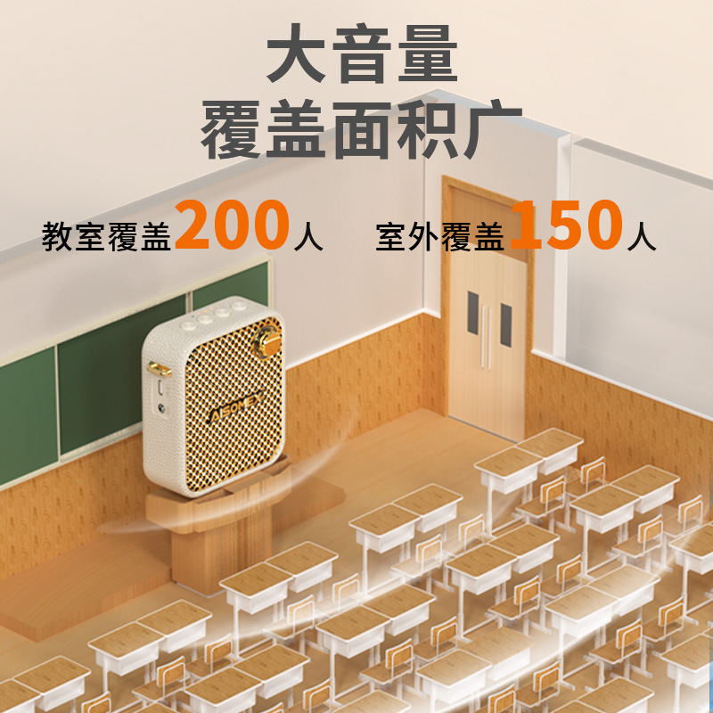 2023新品ハチメガホン原音メガホンなしハウリングポータブルスピーカー教師専用|undefined