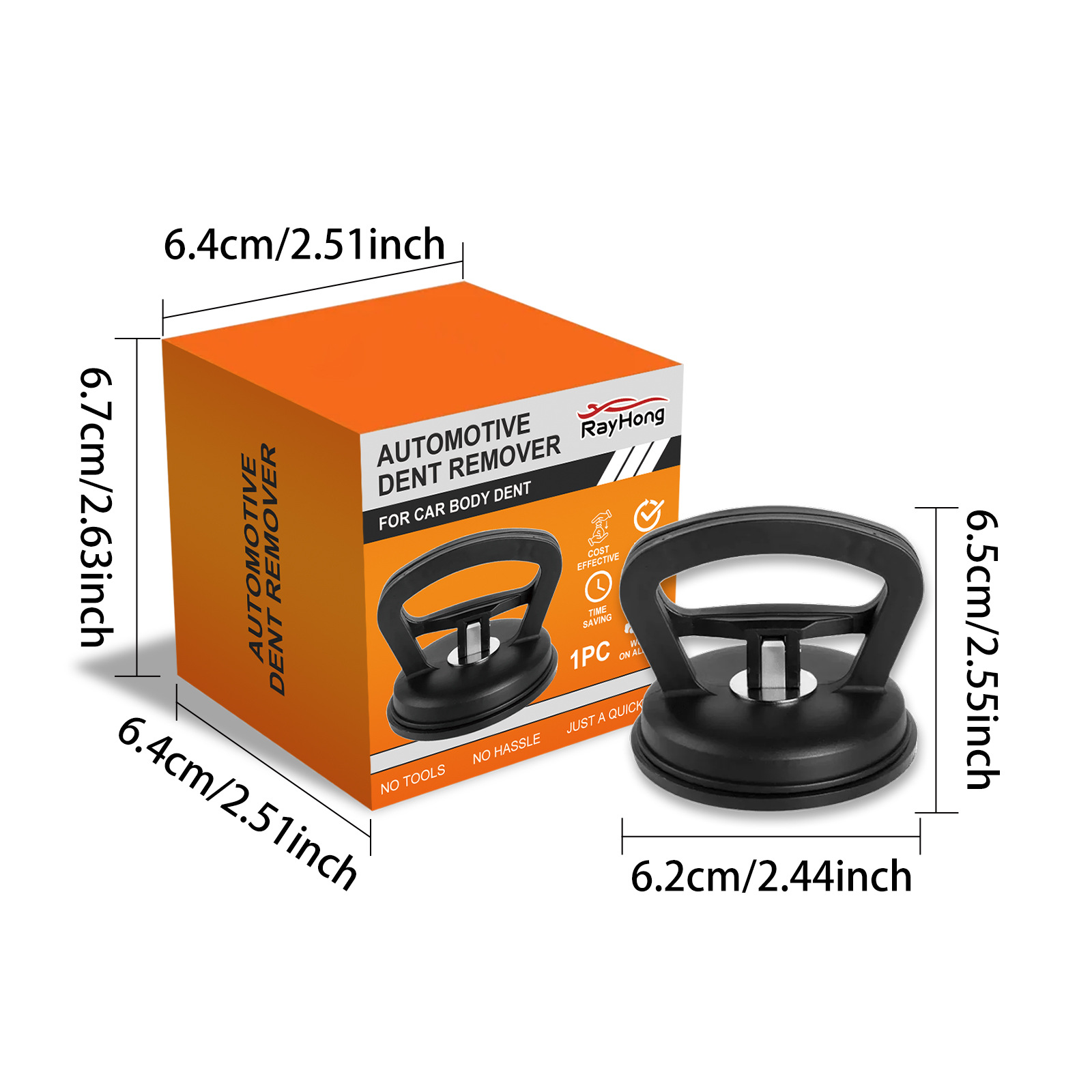 Rayhong Car Dent Repair Suction Cup, Dent Pulling Tool, Sheet Metal Dent Repair Silicone Suction Cup