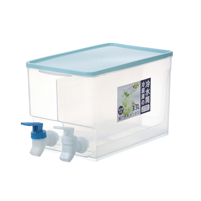 Wholesale refrigerator water jug with spout, large capacity household plastic cool water jug, ice water jug, cool cup for summer