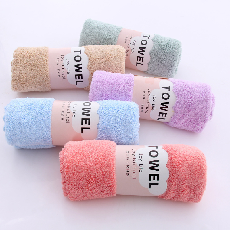 High-Density Coral Velvet Towel, Soft, Lint-Free, Absorbent, Gift Wholesale Small Towel, Face Washcloth, Skin-Friendly