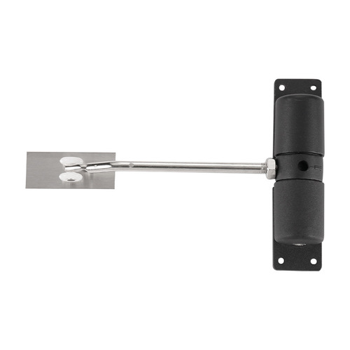 Pulley door closer aluminum alloy adjustable automatic door closer double spring silent buffer household closer