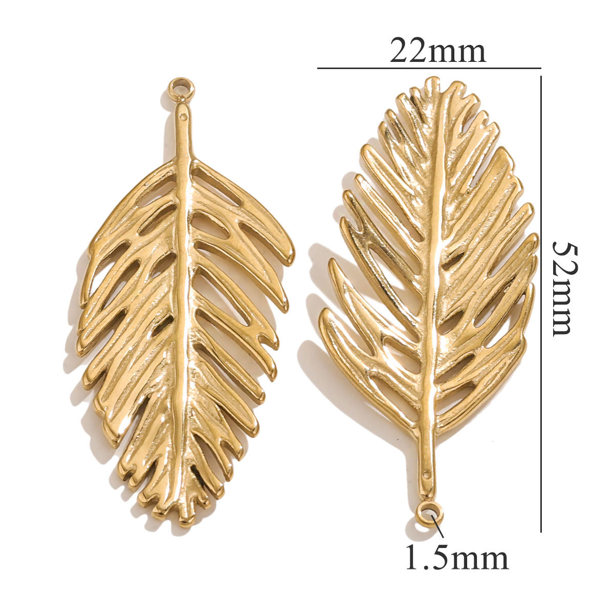 Acero inoxidable chapado en oro 18K nicho de verano sol colgante colgante colgante DIY pendientes collar impermeable