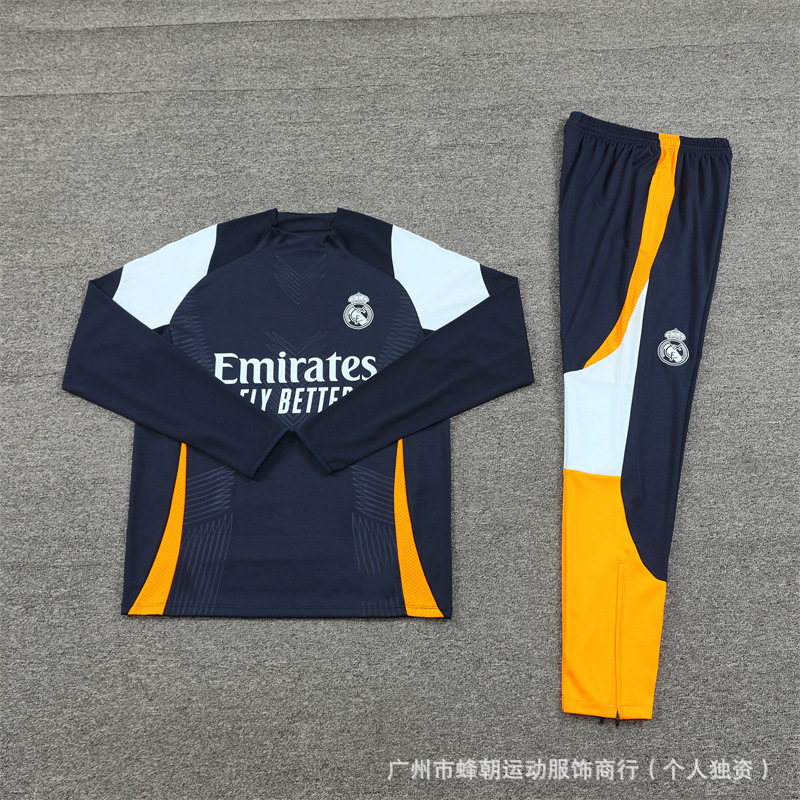 德国队半拉链长袖训练服球衣英格兰葡萄牙冬季训练足球服皇马|undefined