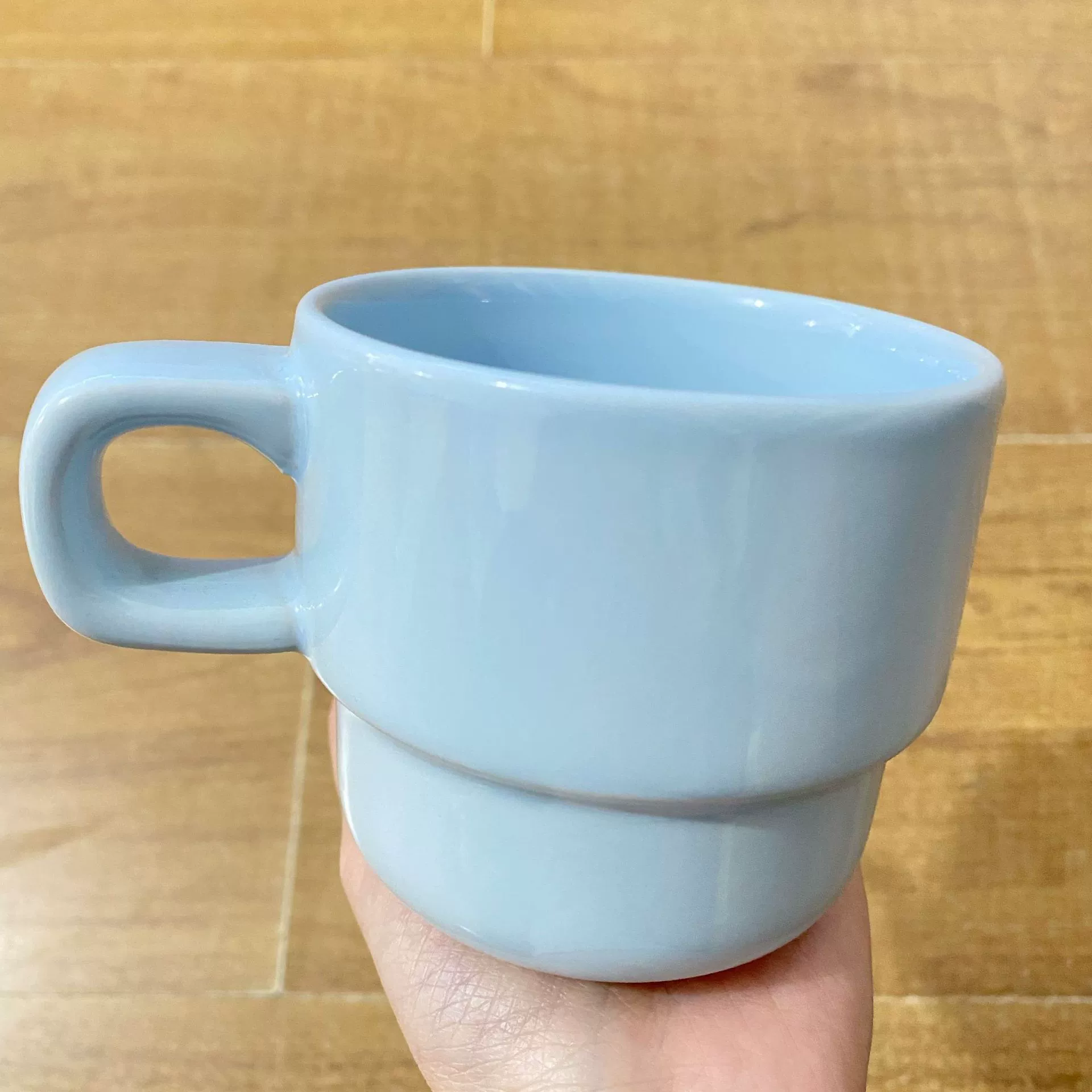 [新品 ins卡通叠叠杯多巴胺陶瓷马克杯情侣喝水杯子早餐牛奶咖啡杯]