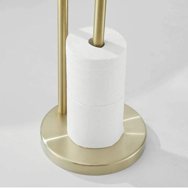 Soporte de Pie para Rollo de Papel Higiénico, para Hogar, Soporte de Tejidos para Cocina o Baño.