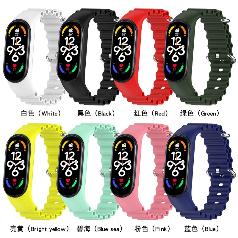 Xiaomi, compatible smart watch, watch strap, universal marine silicone changeable bracelet, 5/4/