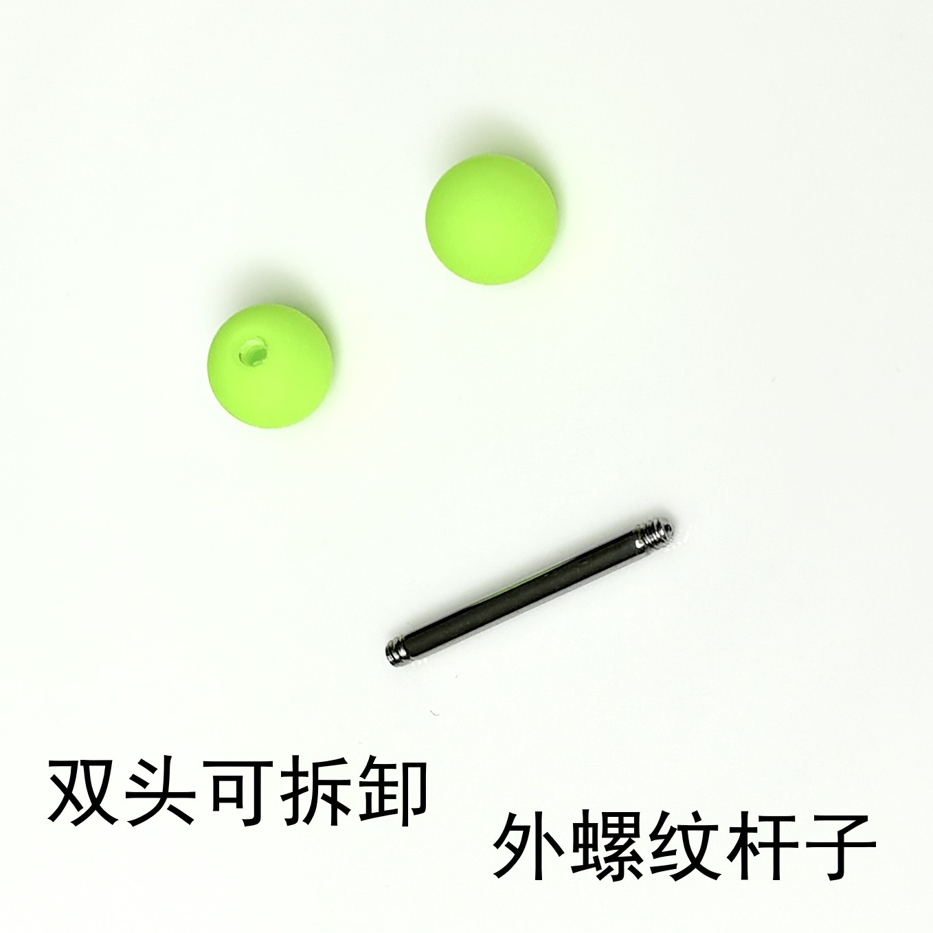 Silver pointed spike labret stud material detail