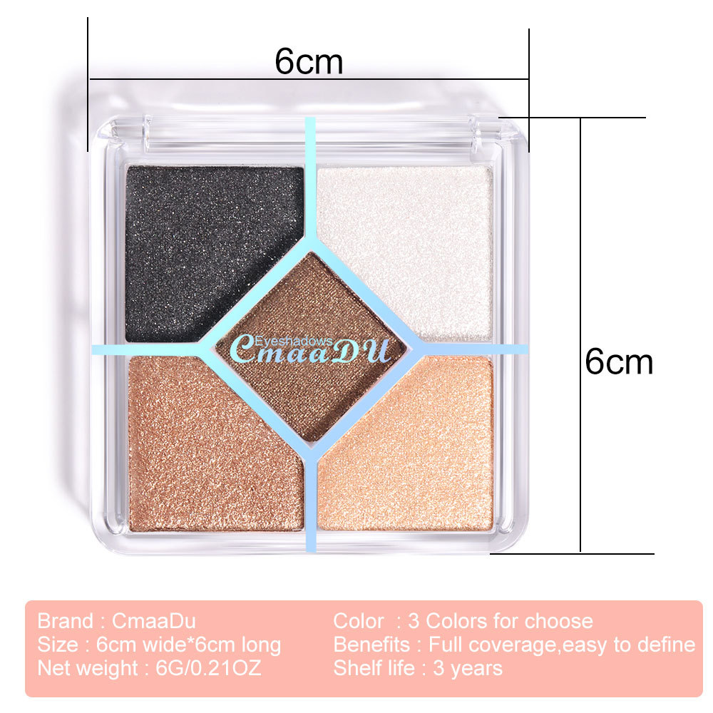 Check it out! Link Disclaimer - For export only :CmaaDU 5-color Eyeshadow Item Picture