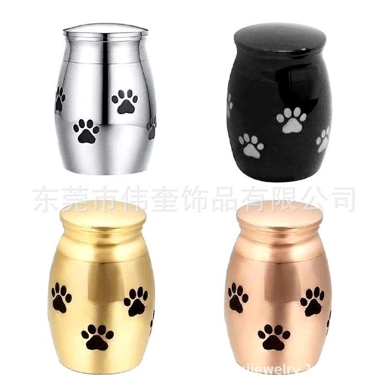 40*30mm Pet Curns Metal Commemorative Pot Cats and Dogs Funeral Supplies Sealed Stainless Steel Curns Jar 40*30mm Pet Curns Metal Commemorative Pot Cats and Dogs Funeral Supplies Sealed Stainless Steel Curns Jar