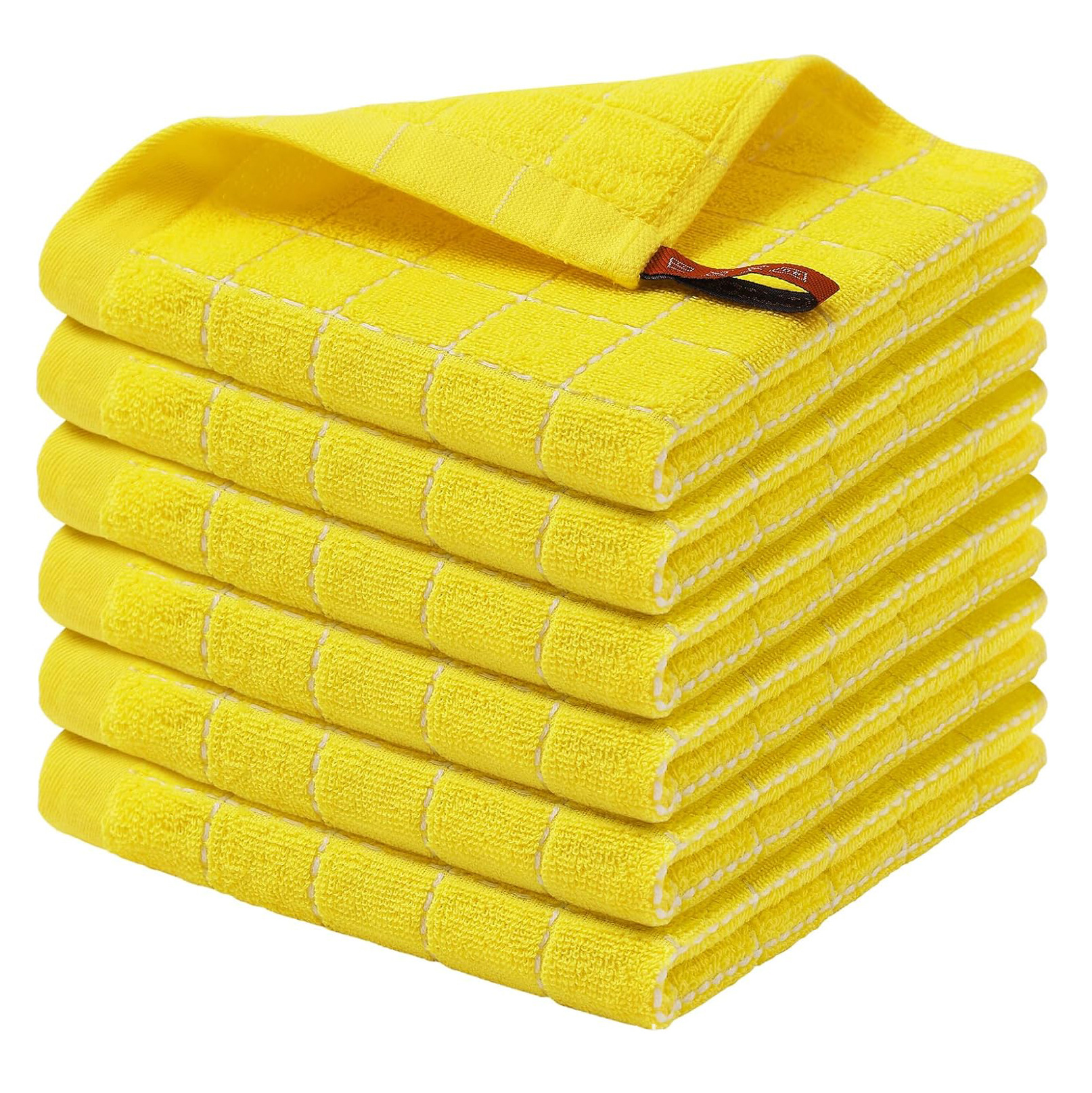 Fabricantes al por mayor toallas de platos de cocina algodón cuadrado transfronterizo amazon caliente toallas cuadradas suaves absorción de agua