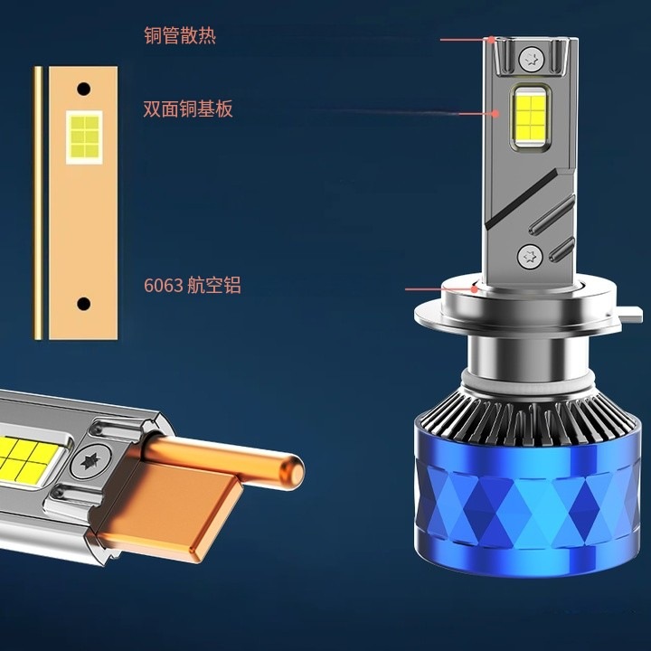 DGLS120w Faros de coche R16H1H4H7 LED Diodo impermeable 3750 Chip Faros delanteros