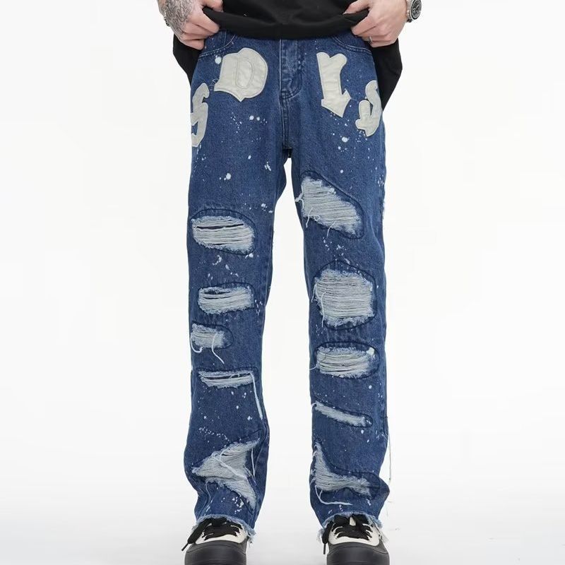 Jeans con bigotes rotos Imagen 1