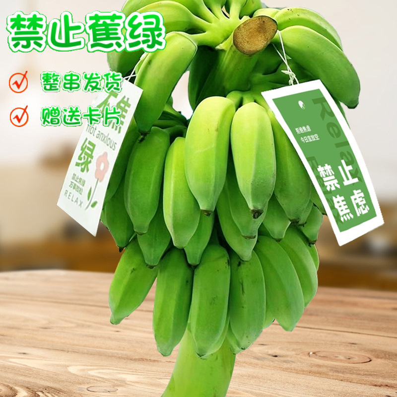 Whole Bunch of Bananas with Stems, Fresh Fruit, Hydroponic Green Plants, Anxiety-Relief, Dropshipping, Naturally Ripe, Sweet, from Guangxi