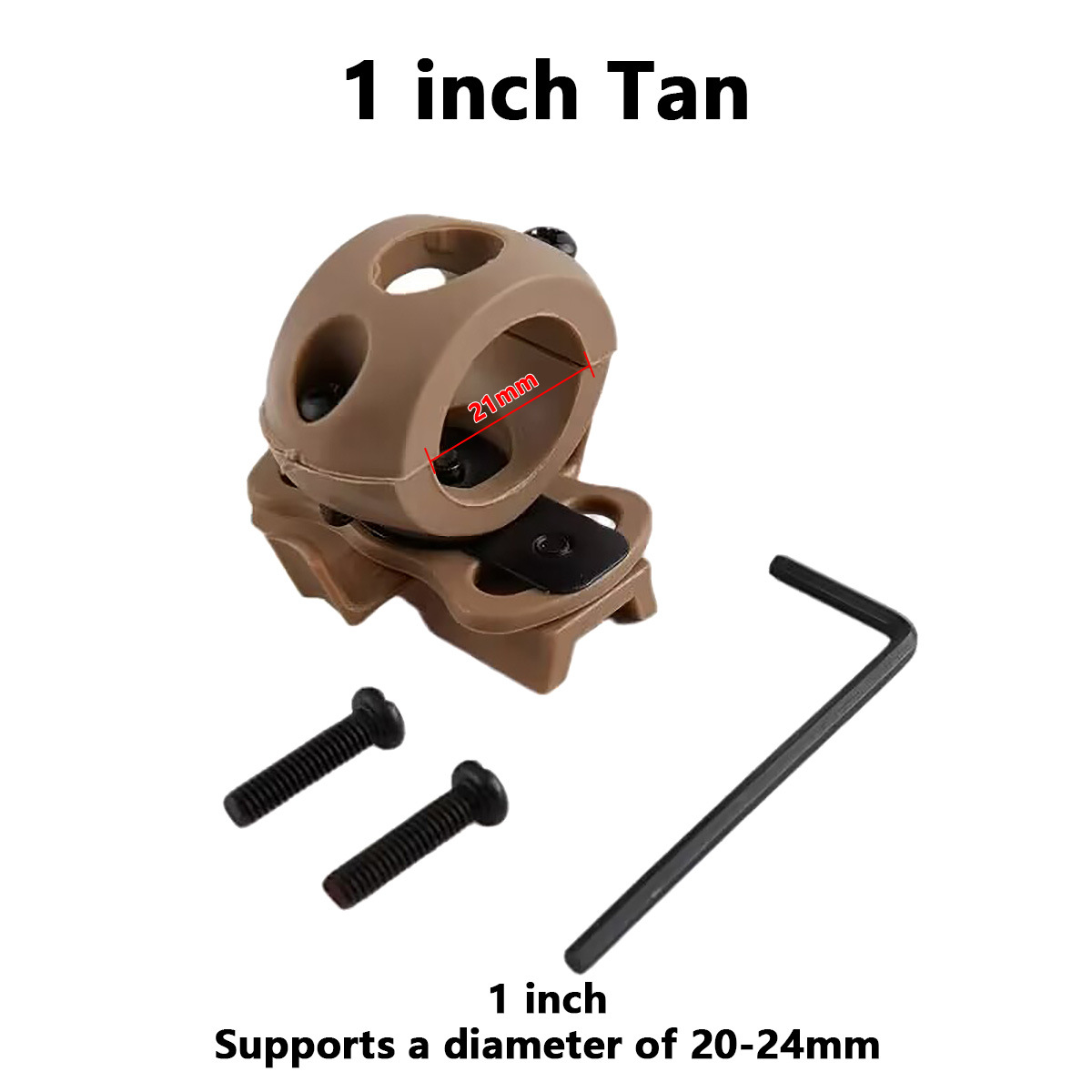 1inch 샌드 컬러 클립