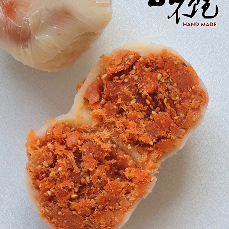 不饱的面包 肉松饼糯米团子大福咸蛋黄拉丝麻薯球点心早餐