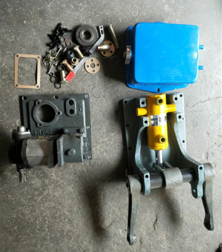 农用四轮拖拉机牛头改装顶式液压悬挂升降器单双油缸提升器齿轮泵