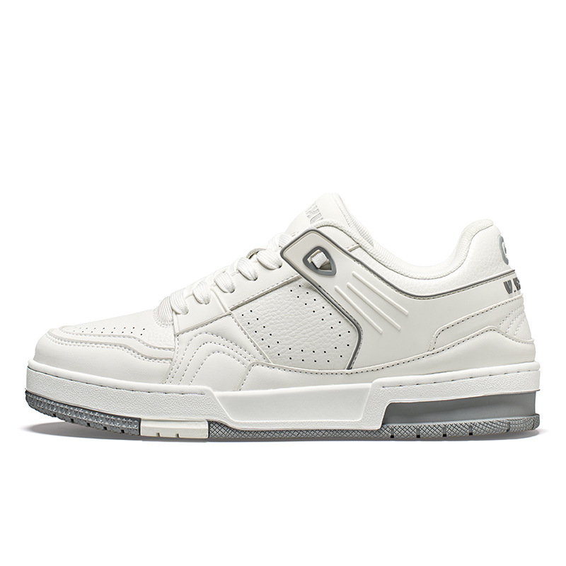 Men's high-quality low-top thick-soled cushioned comfortable casual white shoes, outdoor trendy brand niche light luxury skateboard shoes Men's high-quality low-top thick-soled cushioned comfortable casual white shoes, outdoor trendy brand niche light luxury skateboard shoes