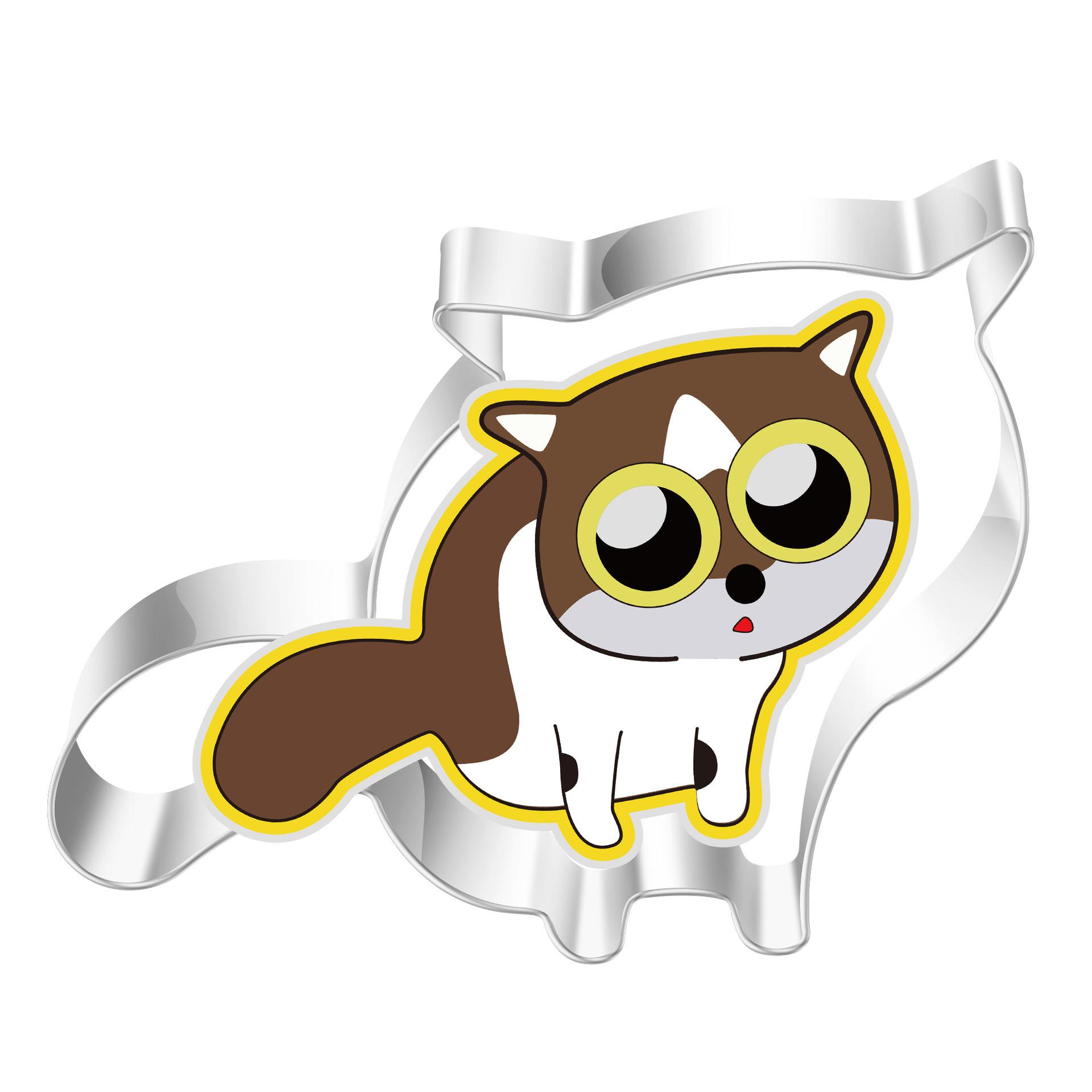 Acero inoxidable galleta molde de dibujos animados animales gatito ratón corte DIY pan al vapor herramienta para hornear