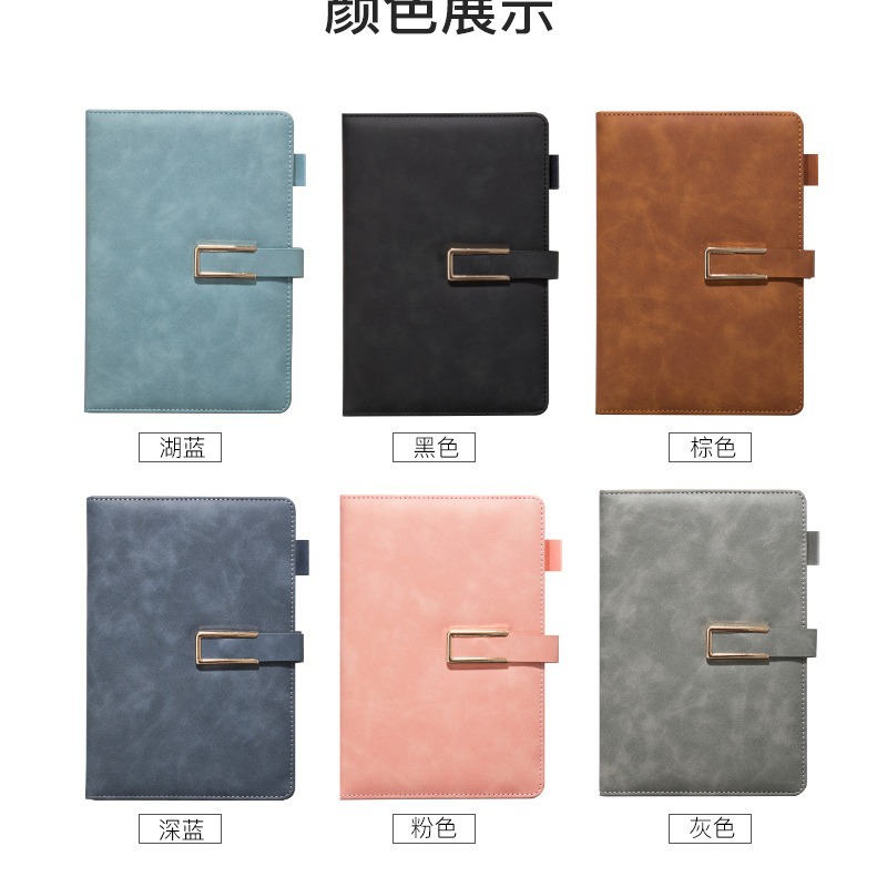 A5 Business Notebook Logotipo personalizado Bloc de notas Subconjunto de hebilla magnética de oficina creativa Cuaderno de diario al por mayor