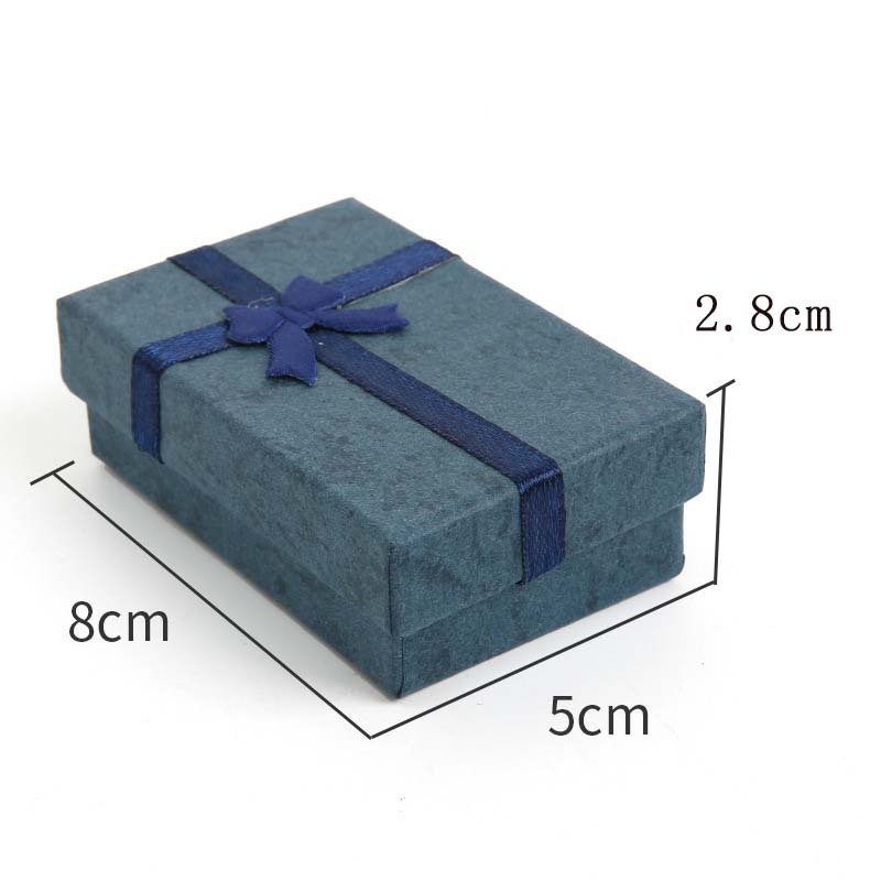 Caja de joyas de la cubierta del cielo y la tierra, serie de papeles de nube, pernos de orejas, taladro de regalo al por mayor, caja de embalaje de joyas de arco de fábrica