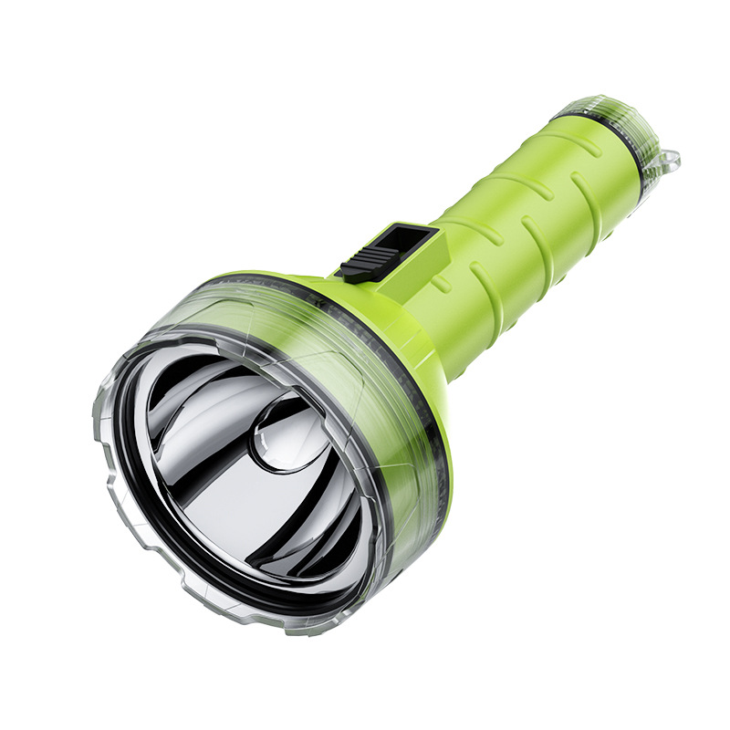 Transfronterizos al aire libre nueva linterna impermeable a prueba de agua de grado de inmersión láser blanco brillante portátil USB linterna de carga