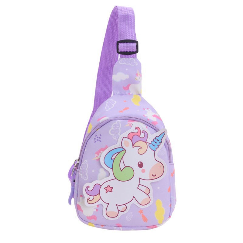 Nuevo comercio exterior bolso infantil caricatura lindo pony bolso de pecho para hombres y mujeres impresión extranjera mini bolso de mochila para niños
